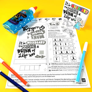 Inspiration and logic with Marie Curie and Nikola Tesla