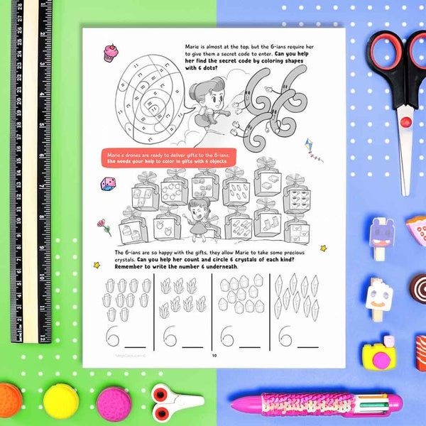 Adventures in the Numbers Universe - Planet 4,5,6 {Print-at-Home PDF}