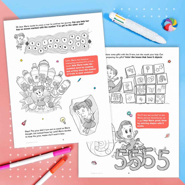 Adventures in the Numbers Universe - Planet 4,5,6 {Print-at-Home PDF}