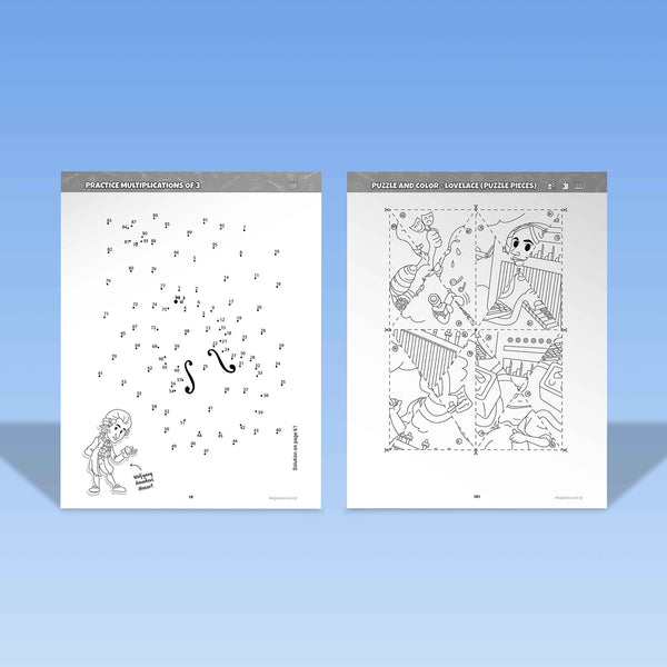 Multiplications Fun Practice Activity Book {Hard Copy}