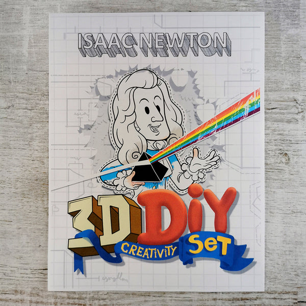 Isaac Newton 3D DIY Mini set {Print-at-Home PDF}