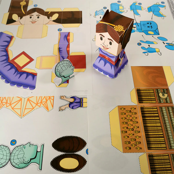 Ada Lovelace 3D DIY Mini set {Print-at-Home PDF}