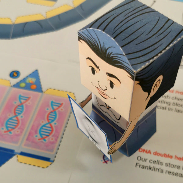 Rosalind Franklin 3D DIY Mini set {Print-at-Home PDF}