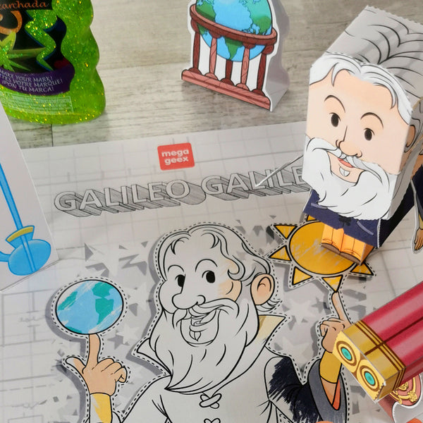 Galileo Galilei 3D DIY Mini set {Print-at-Home PDF}