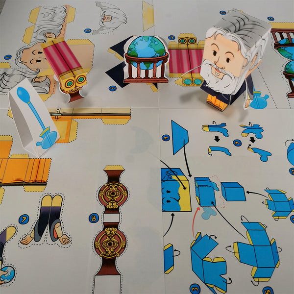 Galileo Galilei 3D DIY Mini set {Print-at-Home PDF}