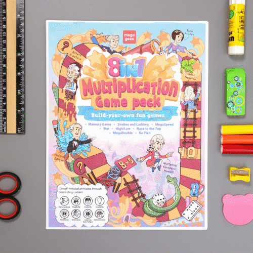 Bundle: Multiplication books 1&2 + 8-in-1 Game Pack {Hard Copy}
