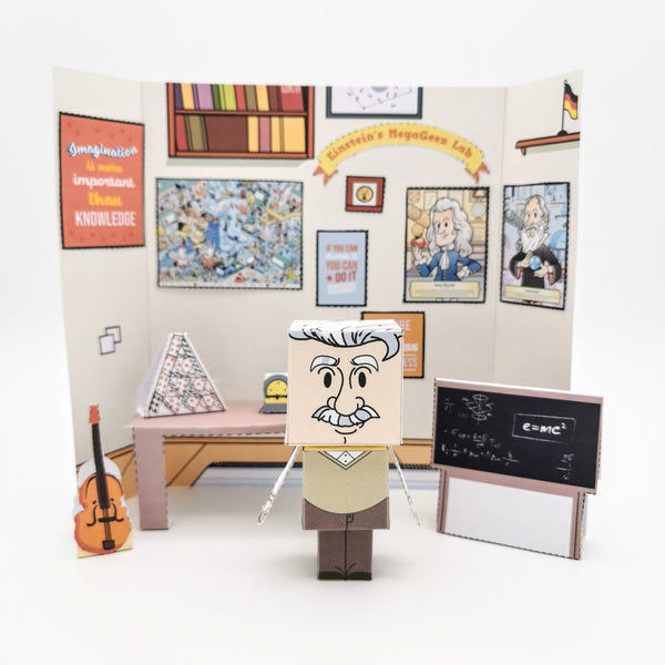 Albert Einstein 3D DIY Creativity Kit {Print-at-Home PDF}