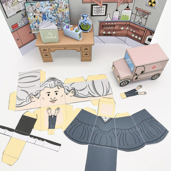 Marie Curie's 3D DIY Creativity Set {Hard Copy}