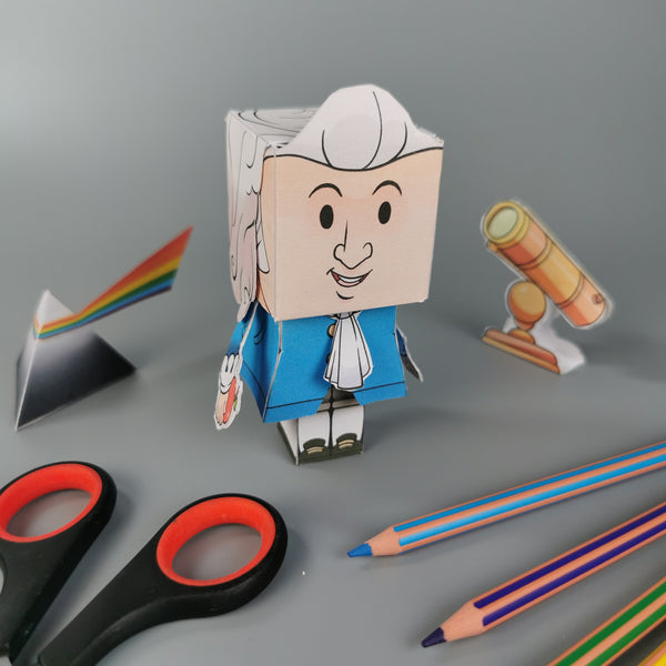 Isaac Newton 3D DIY Mini set {Print-at-Home PDF}