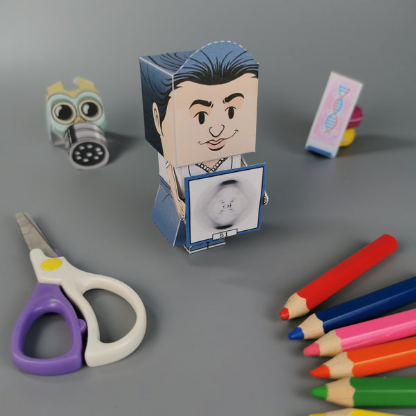 Rosalind Franklin 3D DIY Mini set {Print-at-Home PDF}