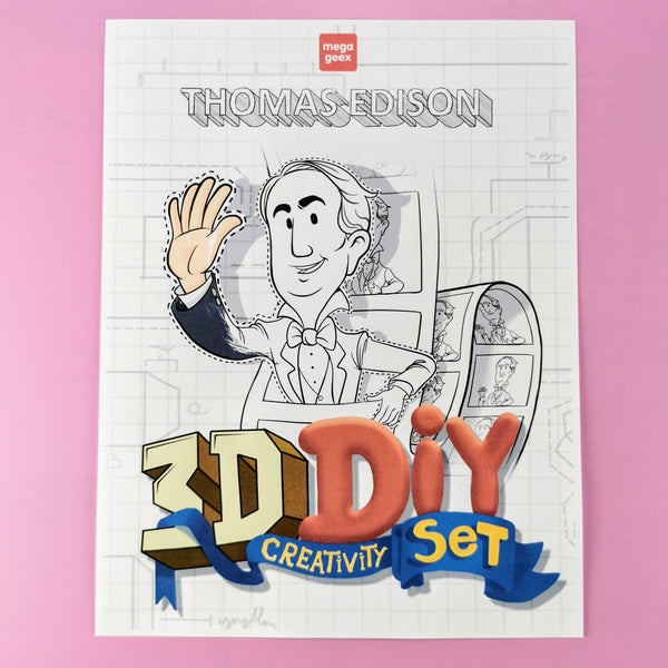 Thomas Edison 3D DIY Mini set {Print-at-Home PDF}