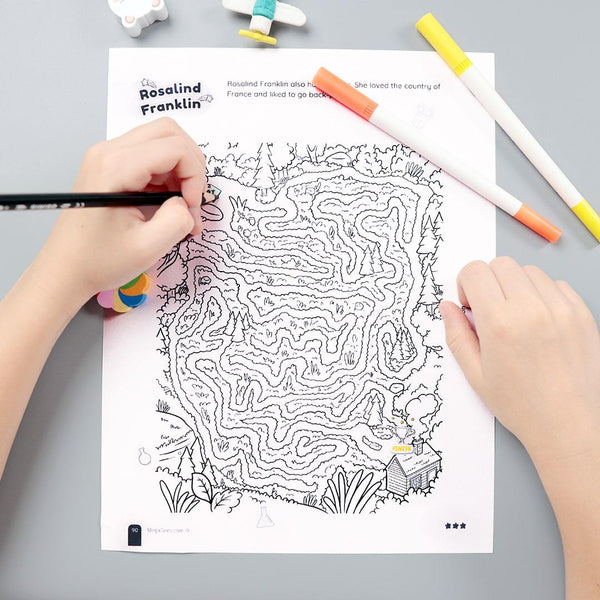 Bundle: 101 Mazes + Pixel coloring {Print-at-Home PDF}