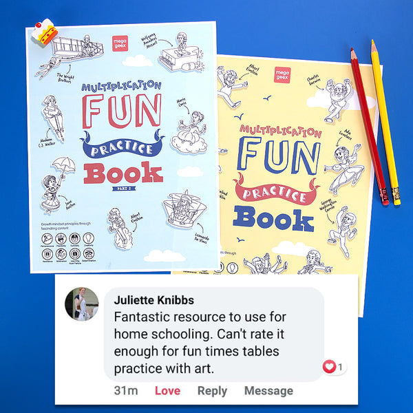 Bundle: Multiplication Fun Practice Books Vol1&Vol2 {Hard Copy}