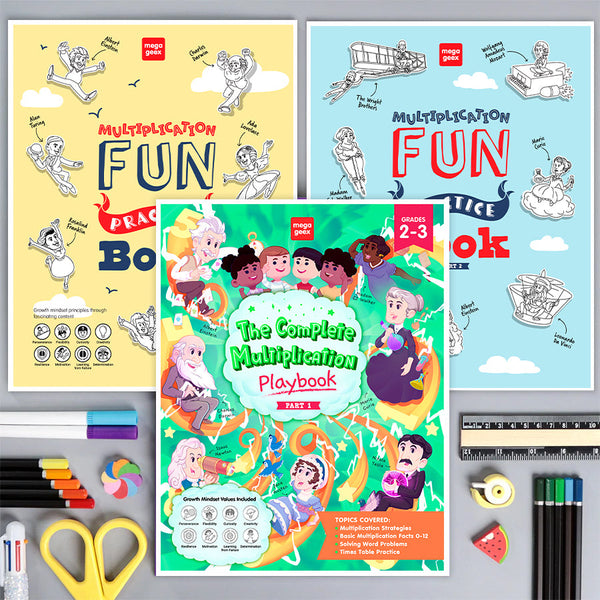 Multiplication Pack: Complete Playbook 1 + Fun Practice 1&2 {Print-at-Home PDF}
