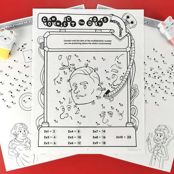 Bundle: Multiplication Fun Practice Books Vol1&Vol2 {Hard Copy}