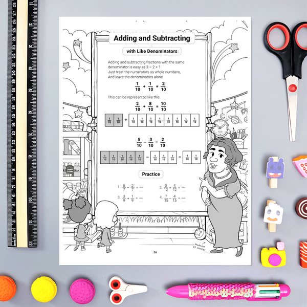 The Complete Fractions Playbook - Part 1 {Print-at-Home PDF}