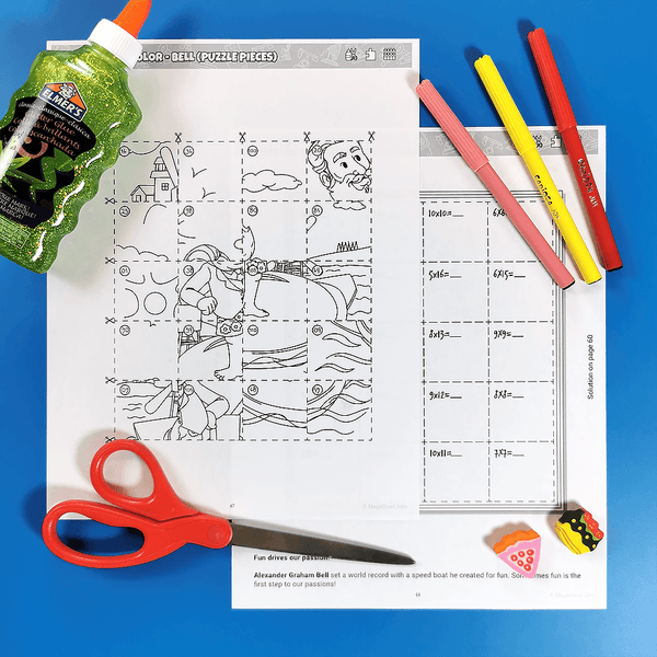 Bundle: Multiplication Fun Practice Books Vol1&Vol2 {Print-at-Home PDF}