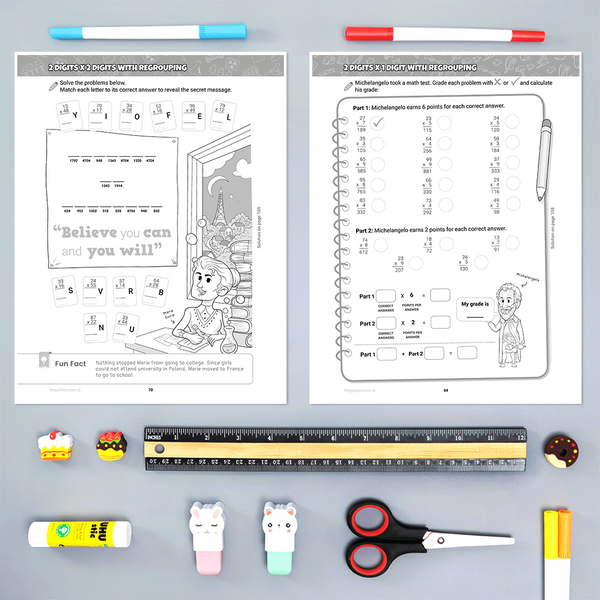 Multiplication Bundle: Complete Playbook 1&2 {Hard Copy}