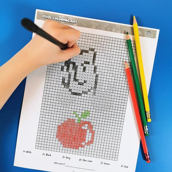 Bundle: Addition & Subtraction + Pixel Coloring + 101 Mazes Books {Print-at-Home PDF}