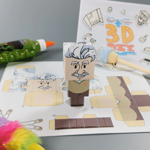 Albert Einstein 3D DIY Creativity Kit {Print-at-Home PDF}