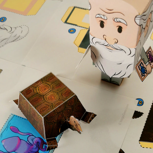 Charles Darwin 3D DIY Mini set {Print-at-Home PDF}