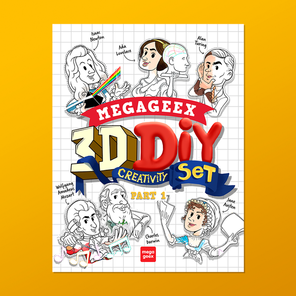 MegaGeex 3D DIY mini sets - Books 1&2 {Print-at-Home PDF}