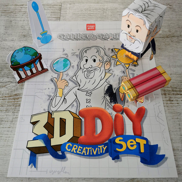 Galileo Galilei 3D DIY Mini set {Print-at-Home PDF} – MegaGeex
