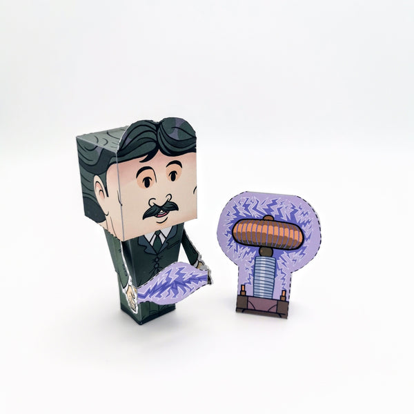 Nikola Tesla 3D DIY Action Figure {Print-at-Home PDF}