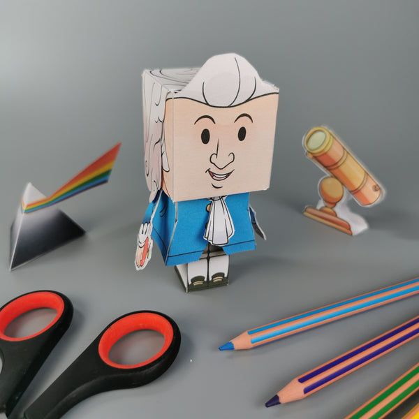 Isaac Newton 3D DIY Mini set {Print-at-Home PDF}