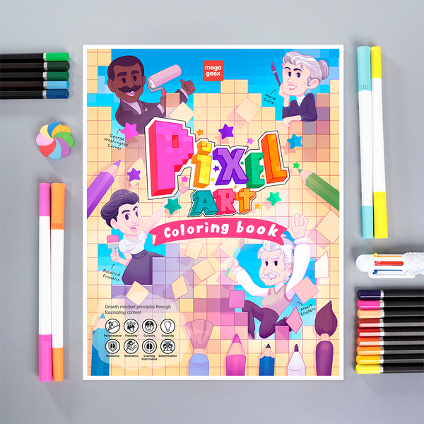 Pixel-Art Coloring Activity Book {Print-at-Home PDF}